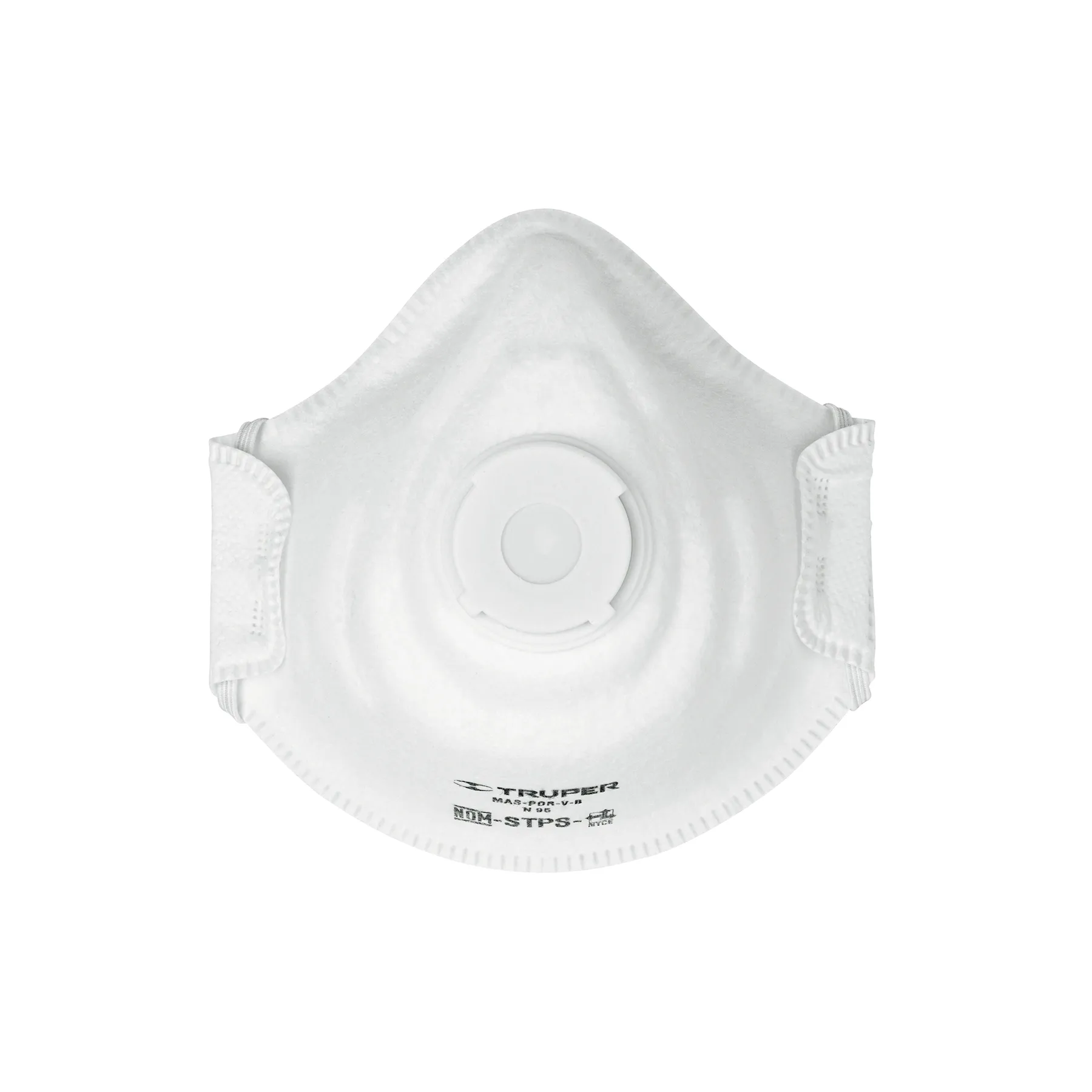 Cubrebocas (Respirador) Blanco Con válvula Truper N95 Concha Blíster (1 pz)