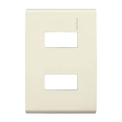 Placa sencilla Marfil 2 Modulos Bticino