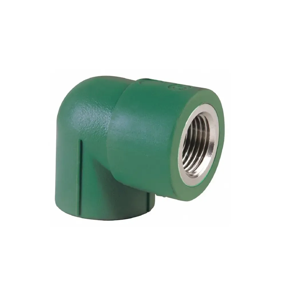 Codo 90 con inserto metálico ppr