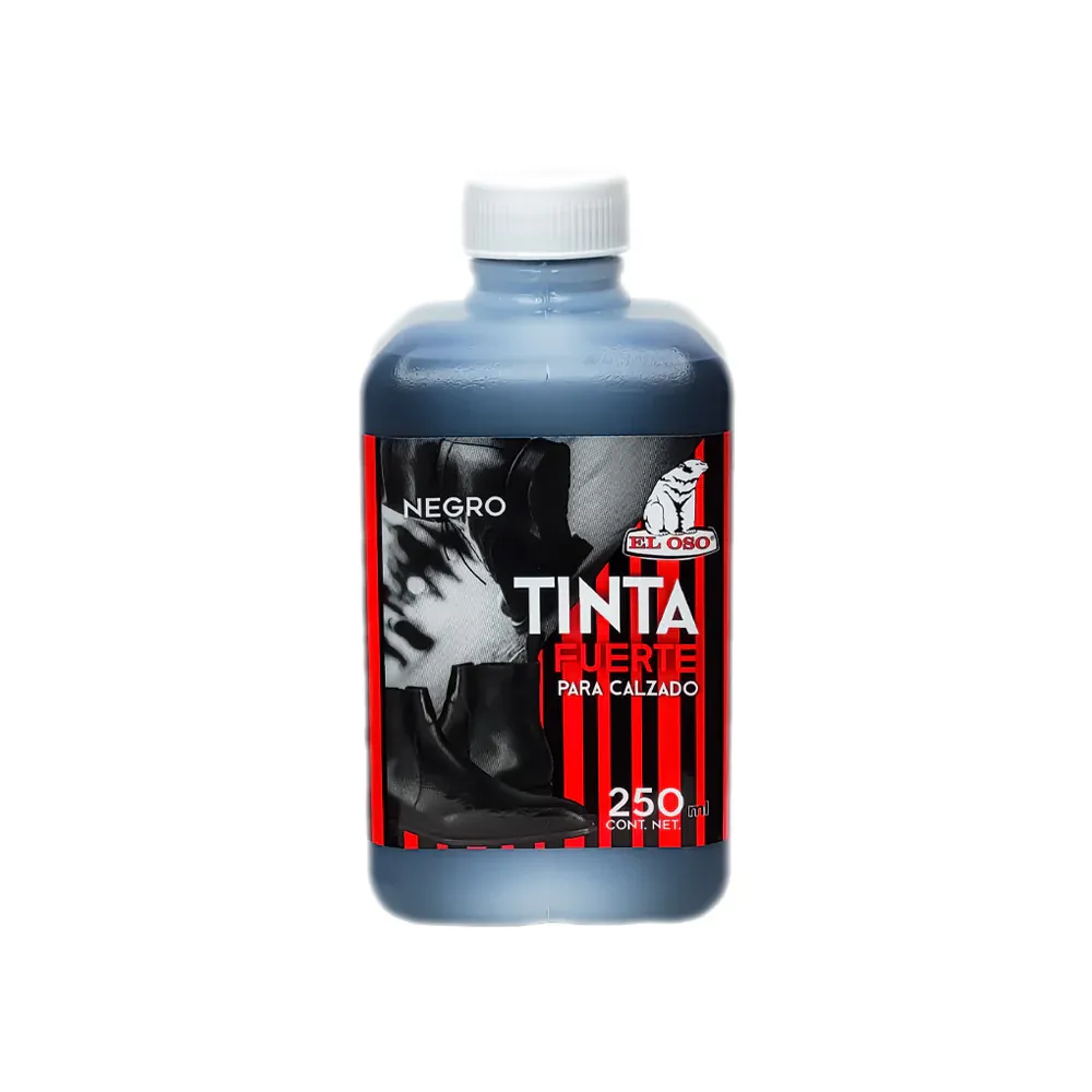 Tinta para calzado Negro 250 ml El oso