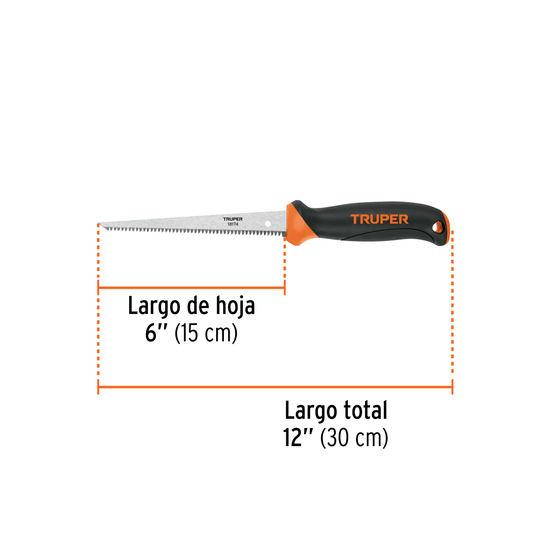 Serrucho Truper Para plafon y muros de yeso,