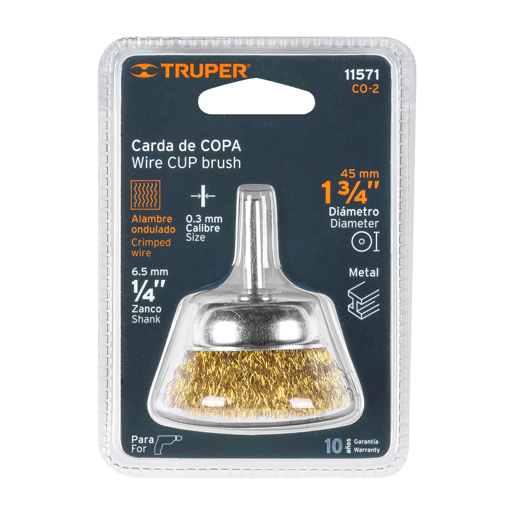 Carda de copa para taladro