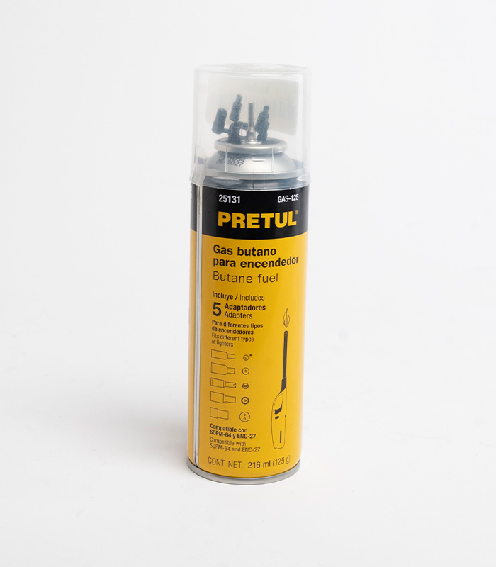 Gas butano para encendedor 216 ml Pretul