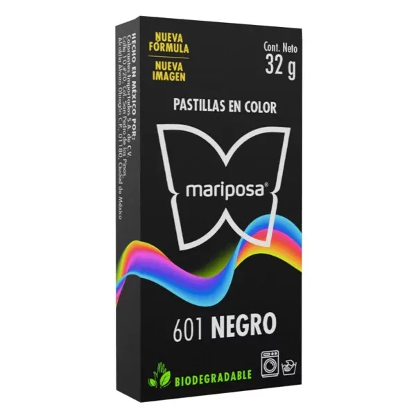 Colorante para ropa Negro Mariposa