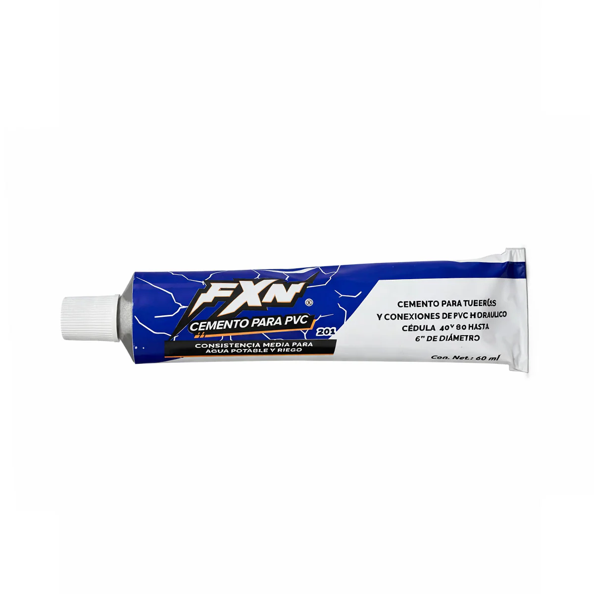 Pegamento para tubería Azul 60 ml FXN Tubo PVC