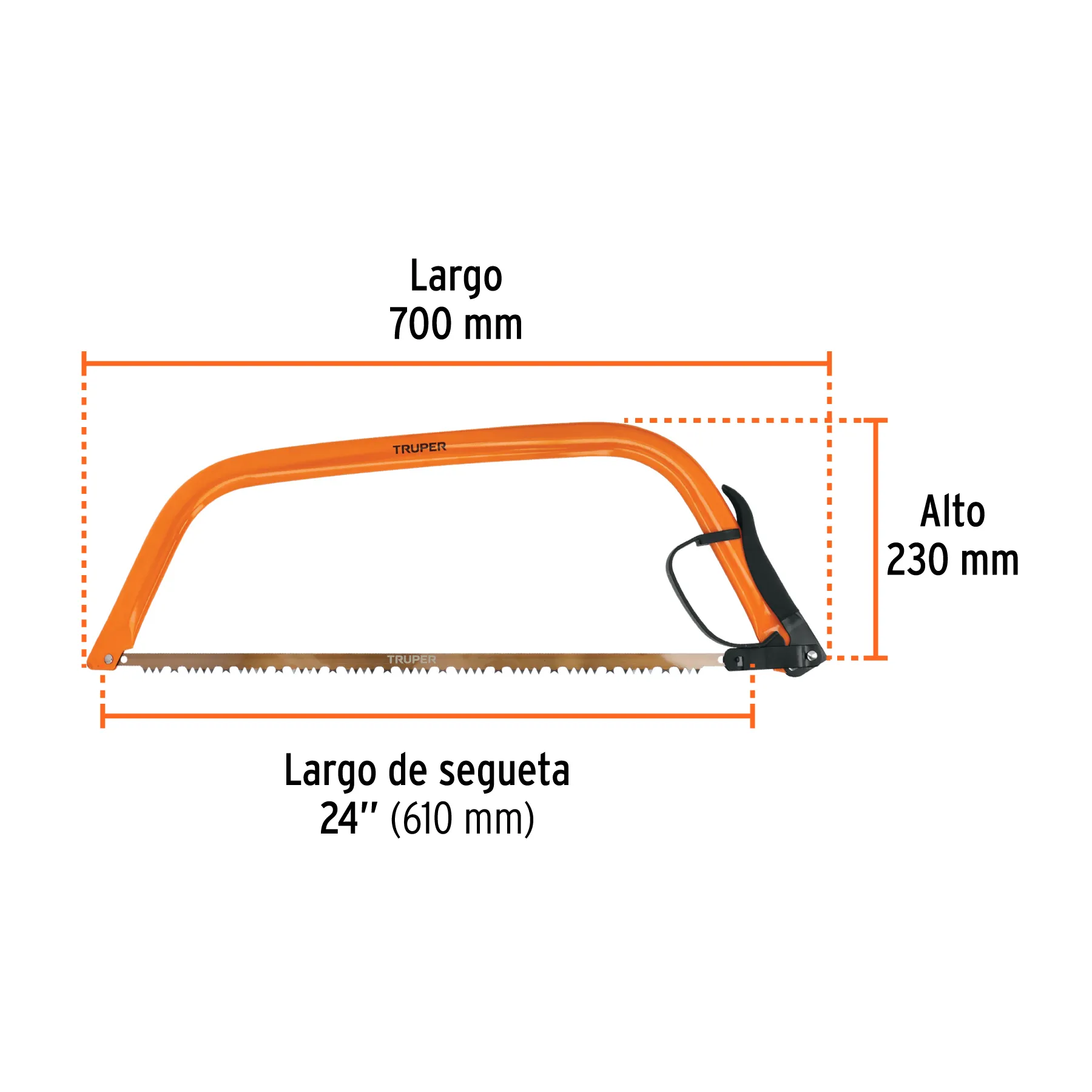 Arco jardinero de acero 24 " Truper