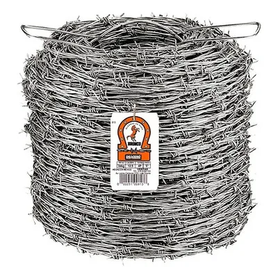 Alambre de puas galvanizado 355 m DeAcero (Bronco)