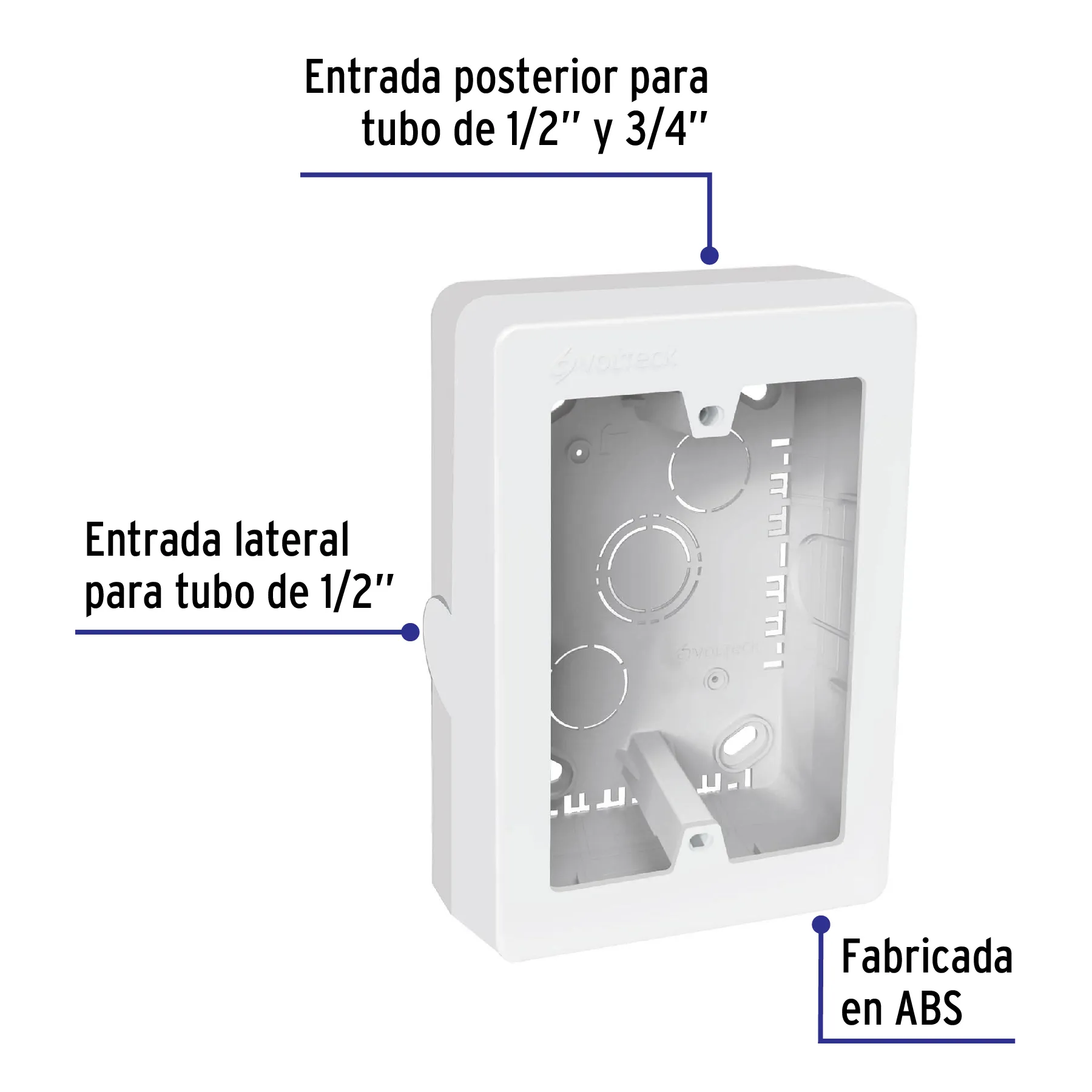 Caja TMK Volteck Para canaleta