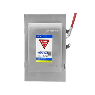 Interruptor de seguridad 60 A Doble Royer 3 polos
