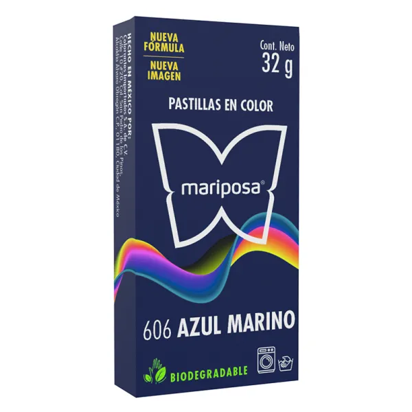 Colorante para ropa Azul marino Mariposa