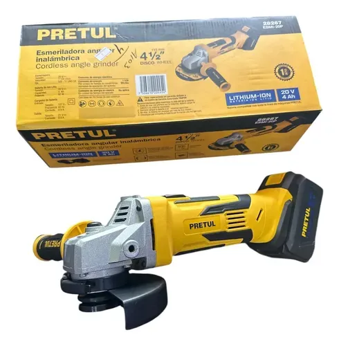 Esmeriladora 4-1/2 " Pretul 20 V