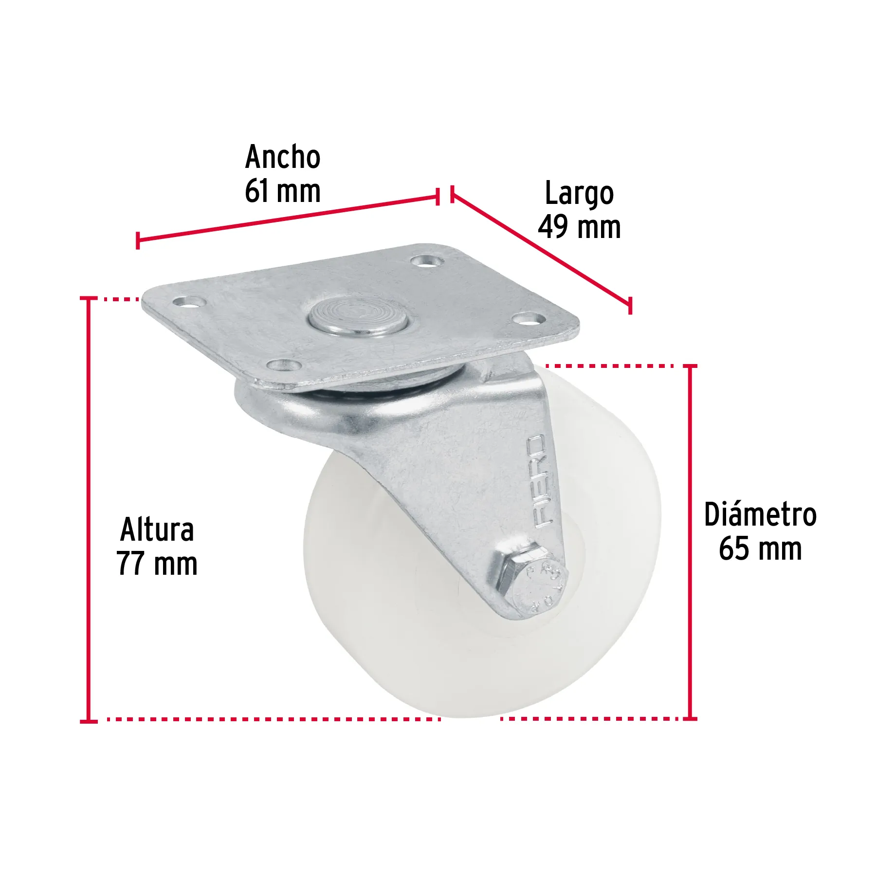 Rodaja plana giratoria con buje