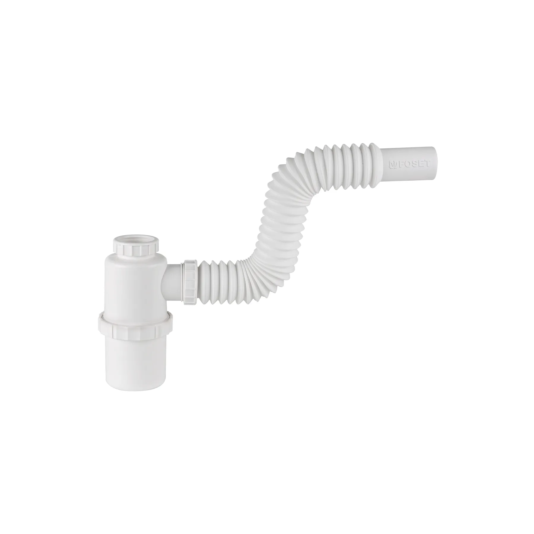 Céspol sin contra Foset PVC Flexible con bote Para fregadero y lavabo