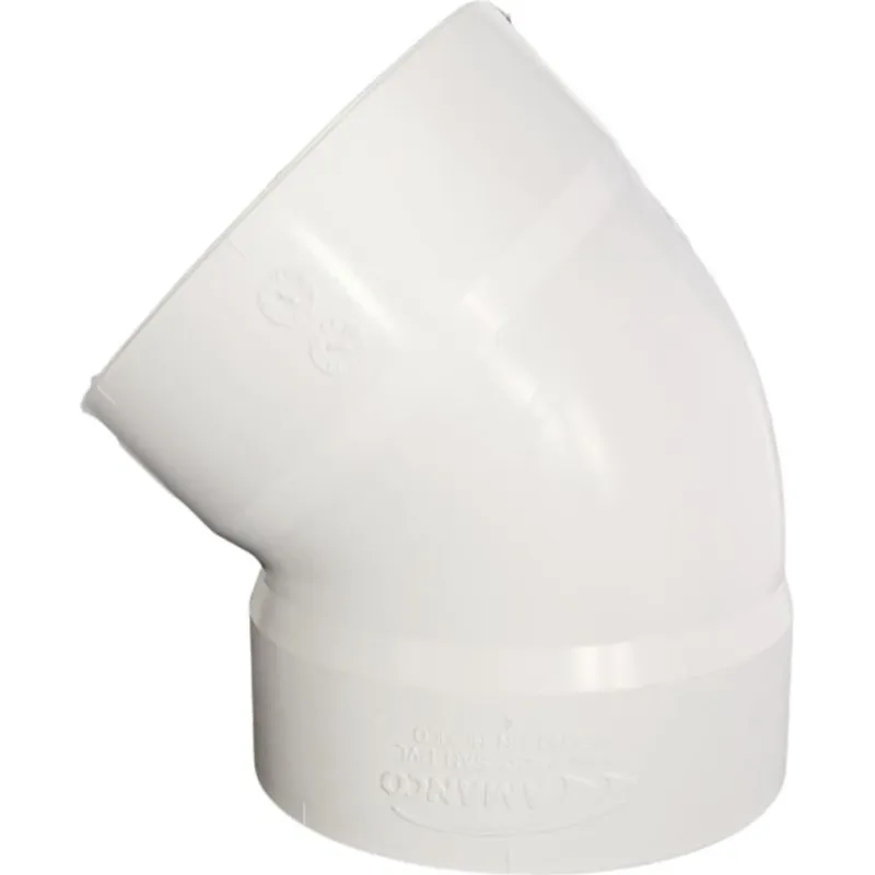 Codo PVC sanitario 45 Amanco 4"