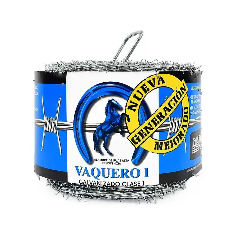 Alambre de puas galvanizado 300 m DeAcero (Vaquero)