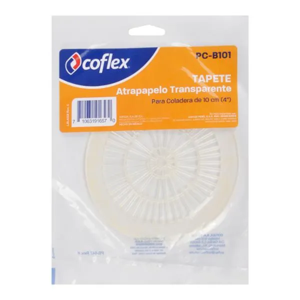 Rejilla para coladera Coflex atrapapelo Plástica