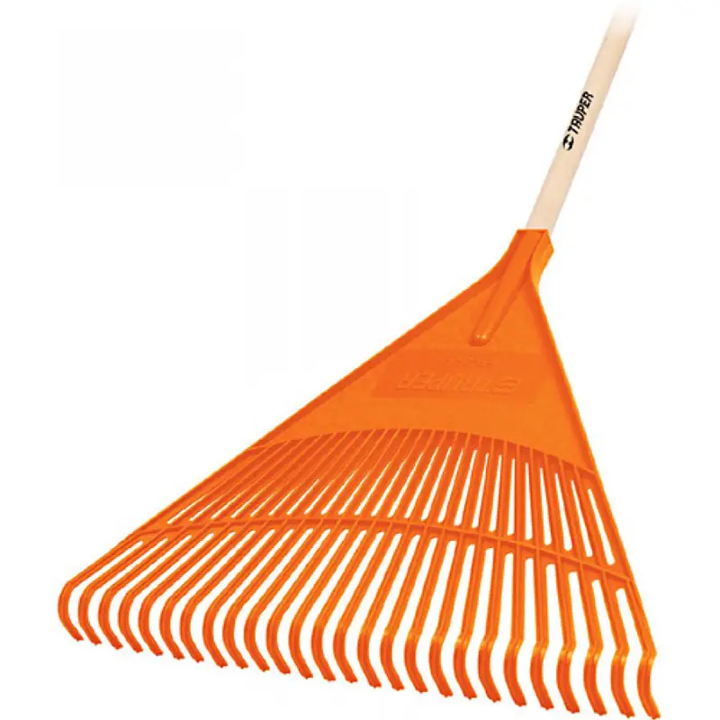 Escoba para jardin 24 " Recta Truper Plastica 26 Dientes