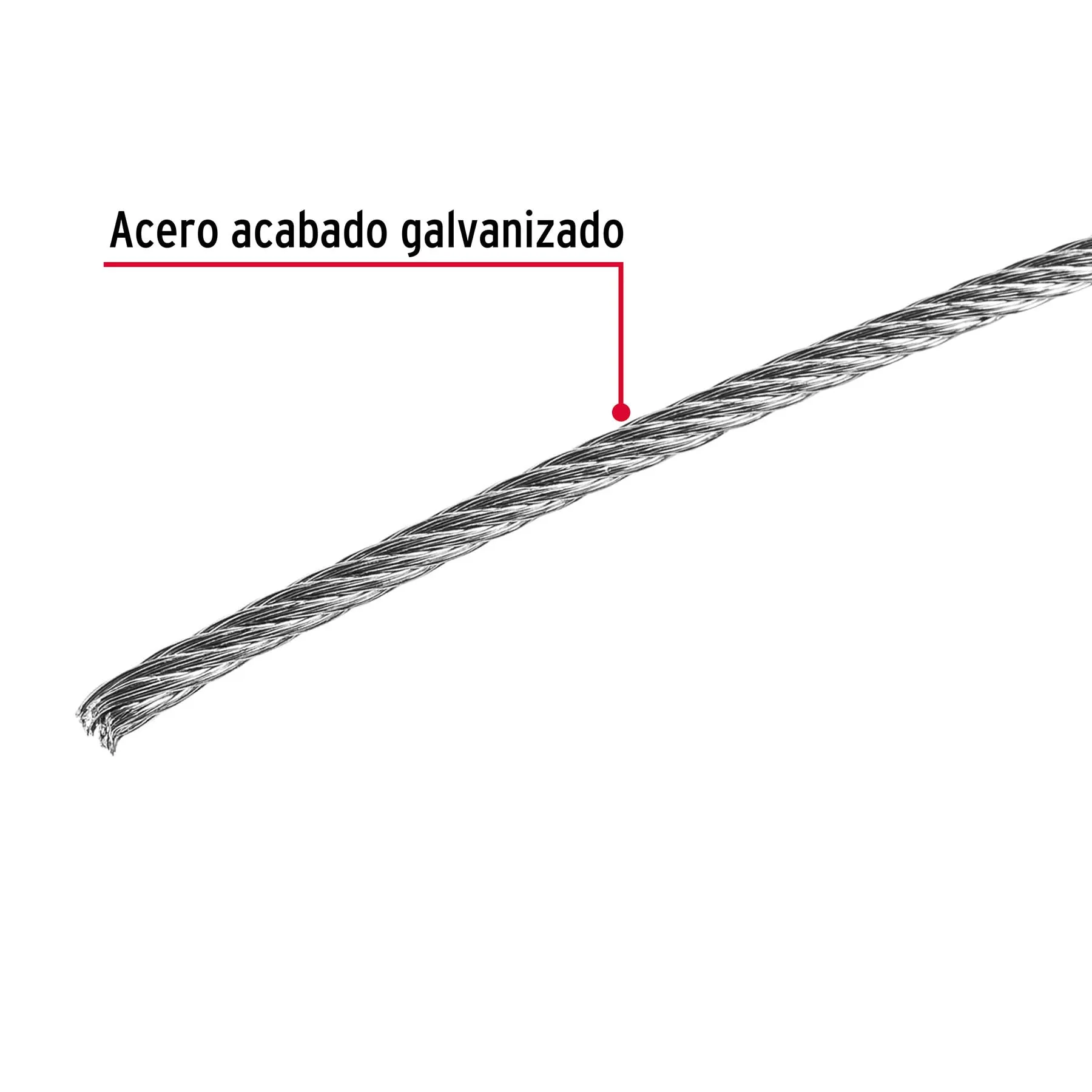 Cable de acero galvanizado