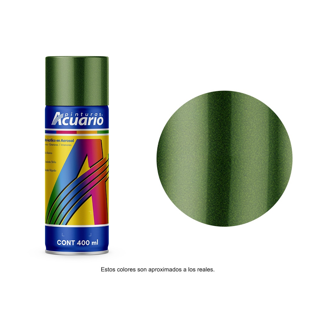 Aerosol Verde metalico Acuario