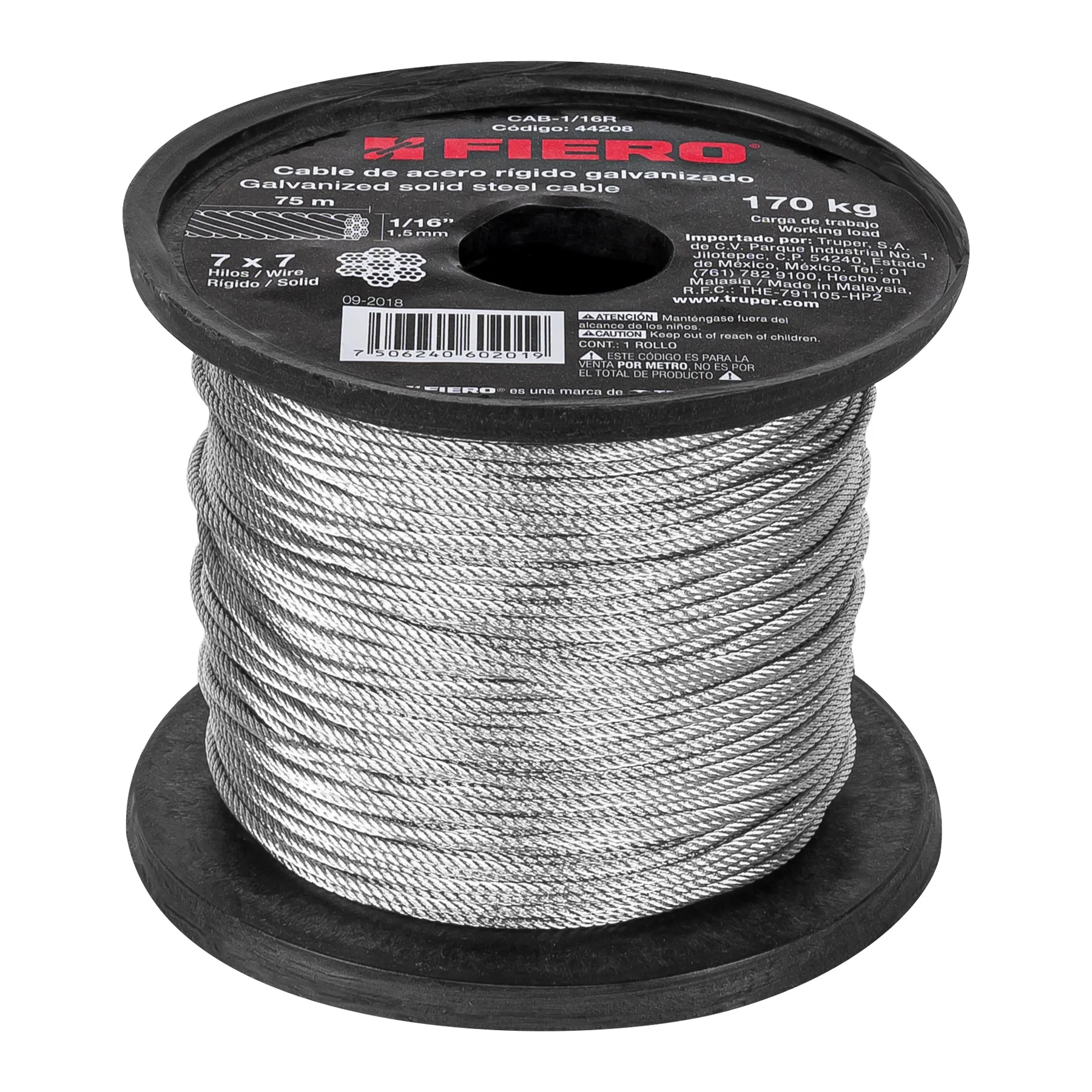 Cable de acero galvanizado