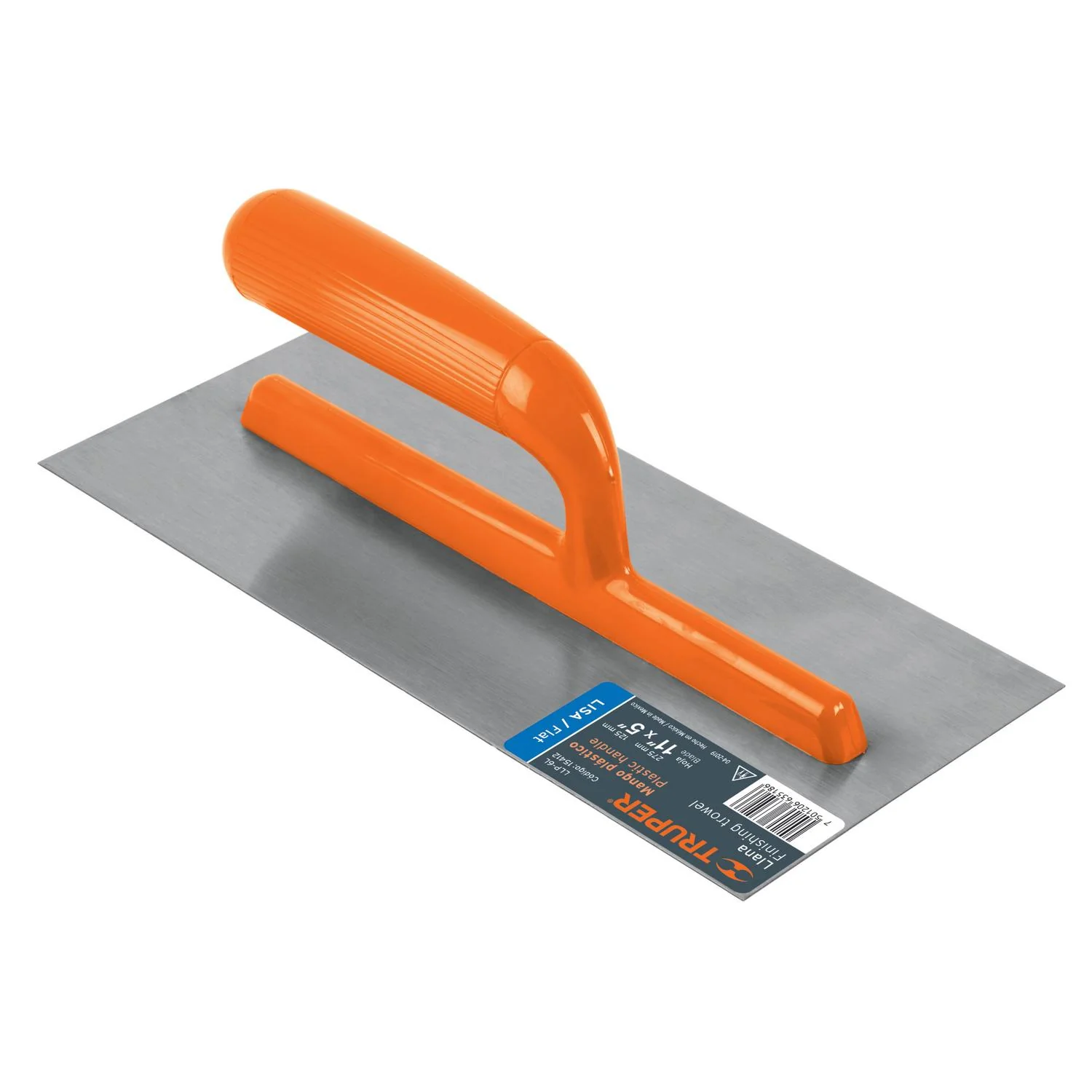 Llana Truper 11" x 5" Recta Mango de plastico