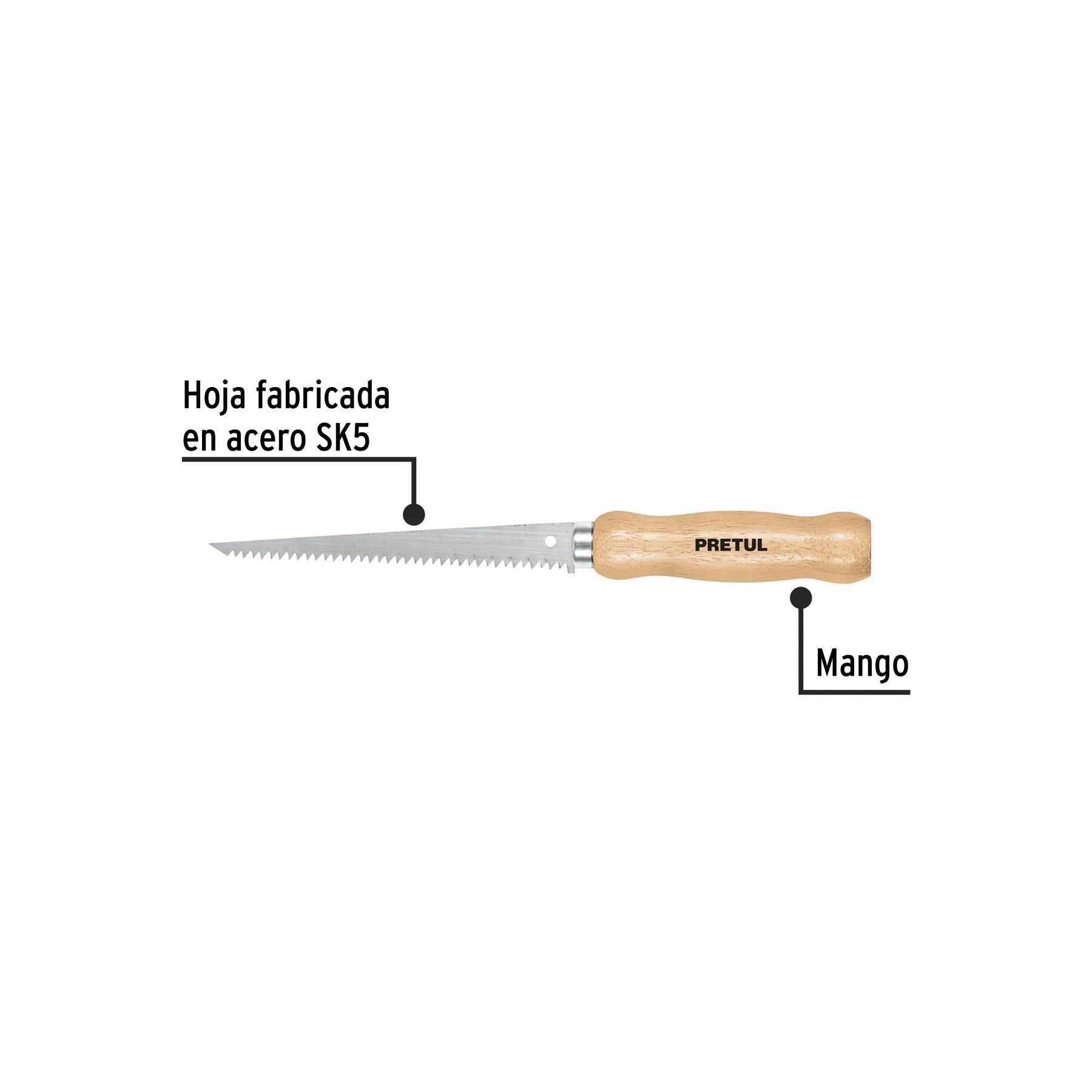 Serrucho Truper Para plafon y muros de yeso,