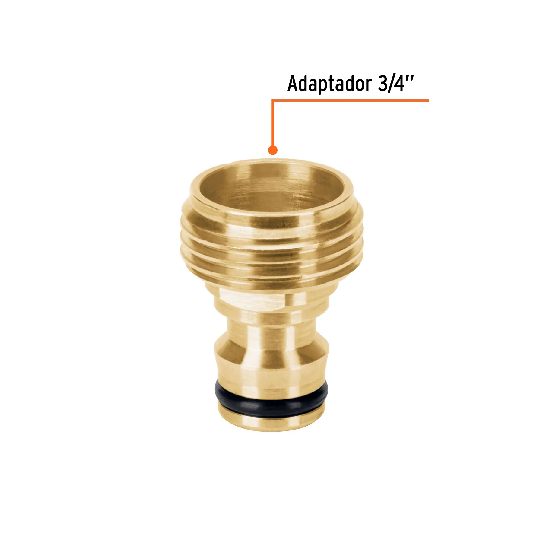 Conector de sistema click Macho Truper ,Laton solido