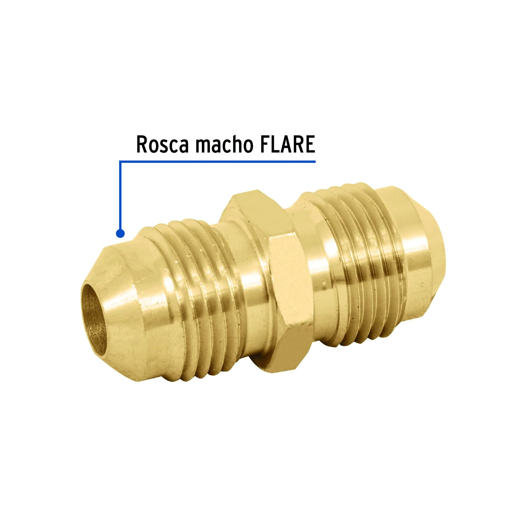 Niple unión Flare
