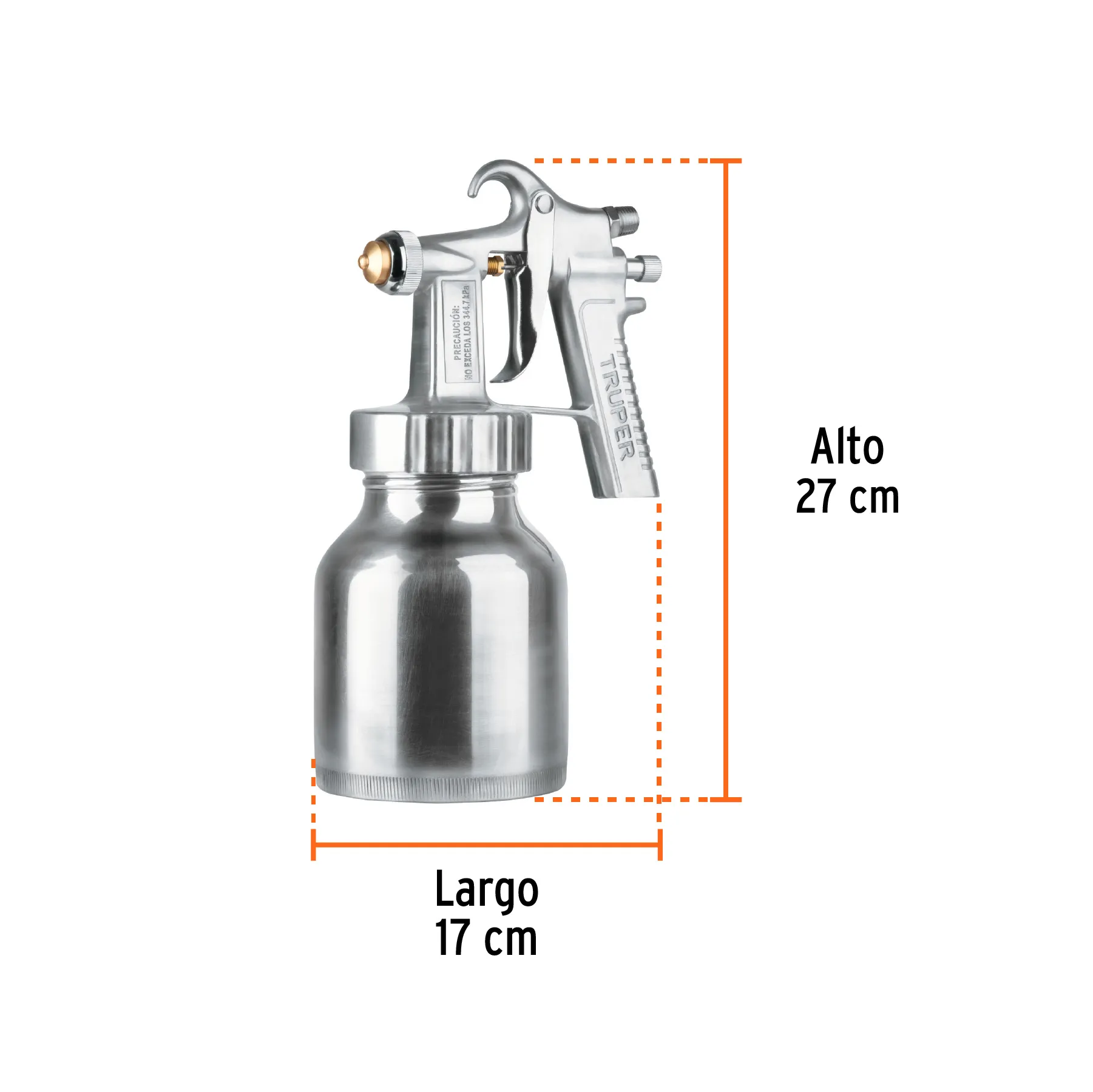 Pistola para pintar 1 L Truper De baja presion