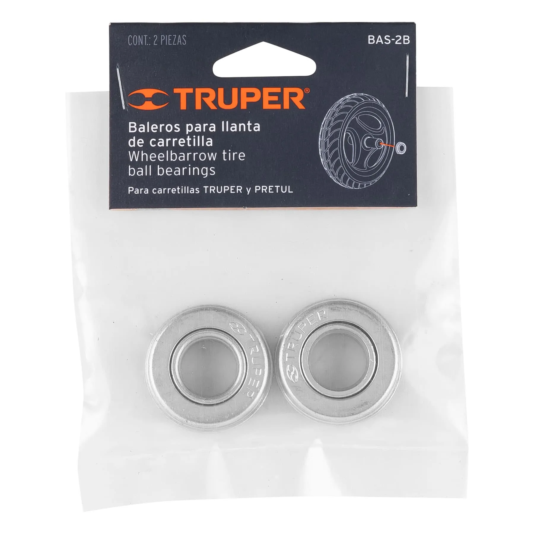 Baleros para carretilla Truper (2 piezas)
