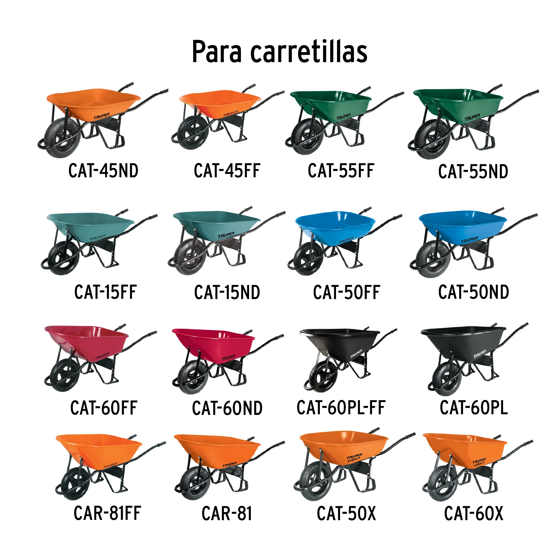 Baleros para carretilla Truper (2 piezas)