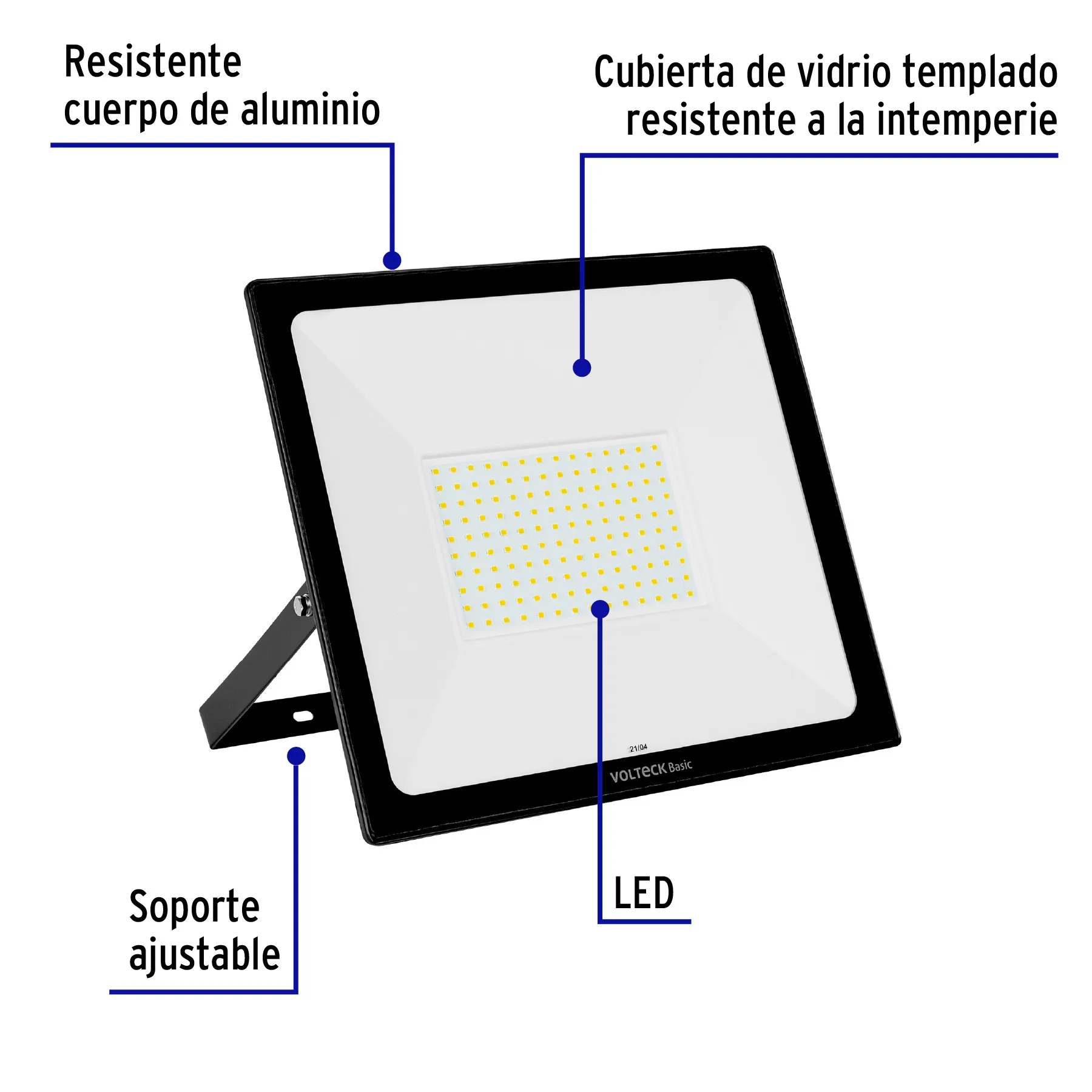 Reflector LED Volteck REF-404L 100 W Fría 6,500 K