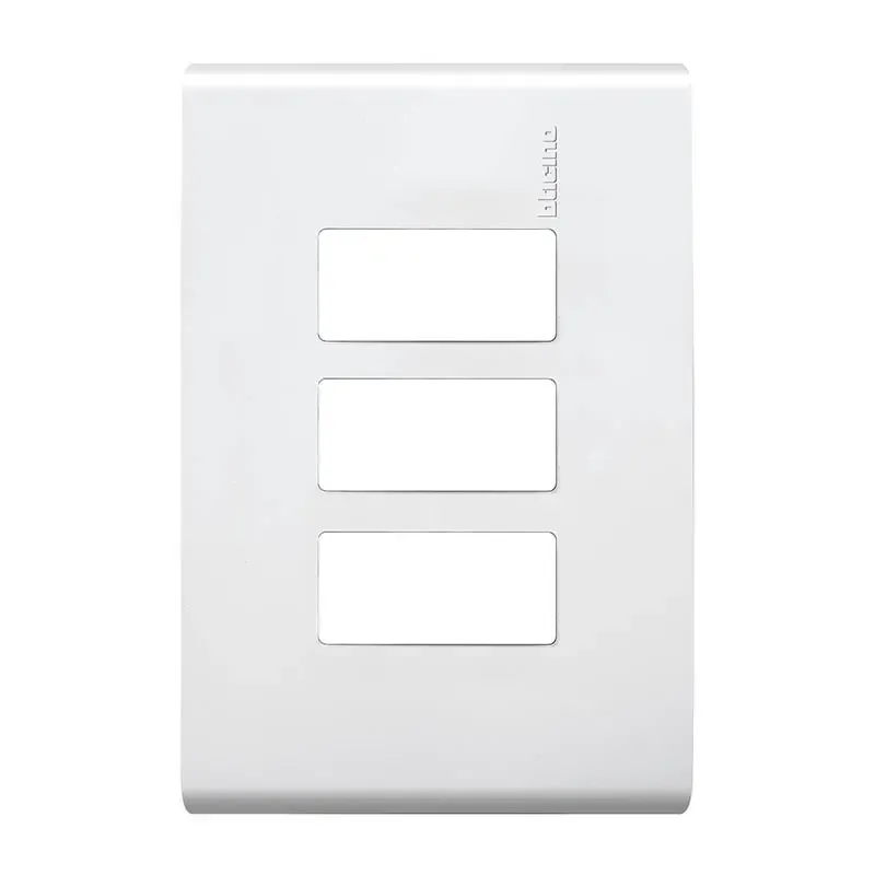 Placa Blanca Bticino 3 Modulos