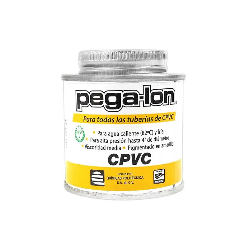 Pegamento para tubería Amarillo 145 ml Pega-lon Bote CPVC