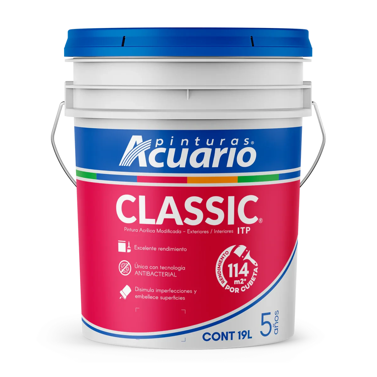 Impermeabilizante Blanco 19 L 5 Años Acuario Acriterm