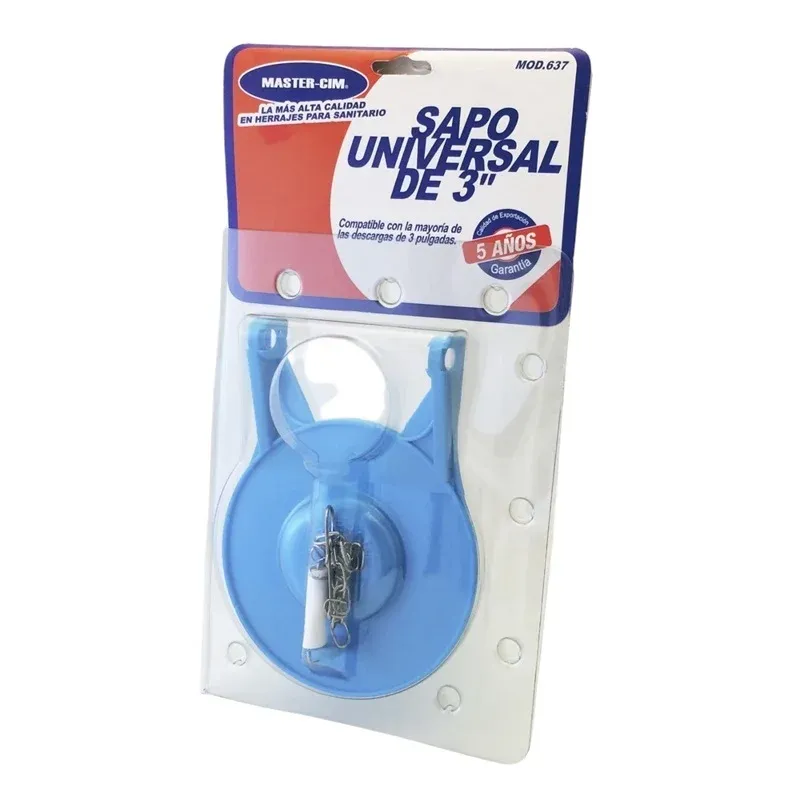 Sapo para wc Azul 3 " Master-Cim