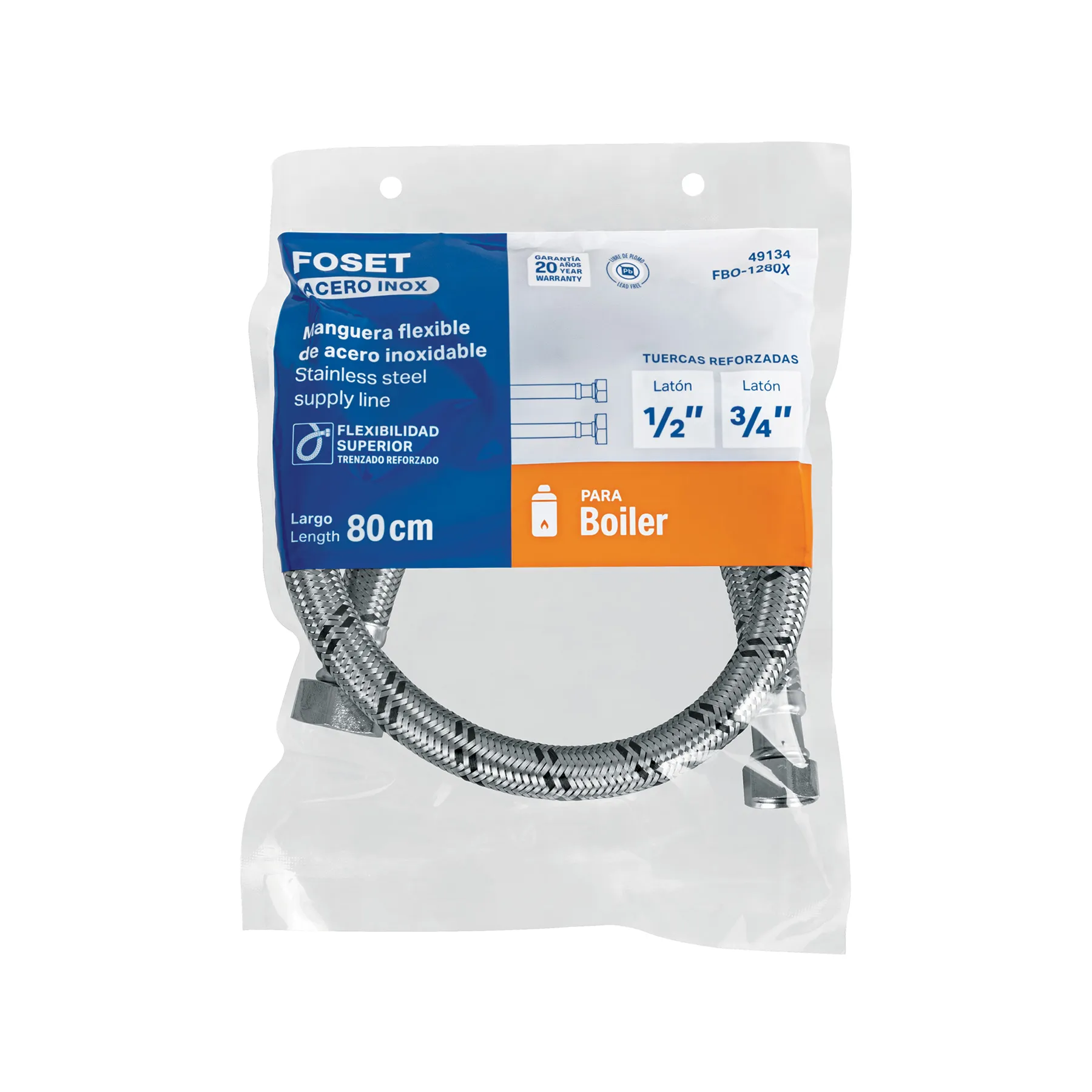 Manguera flexible para boiler