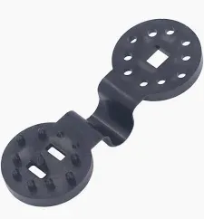 Clip para malla sombra Negro