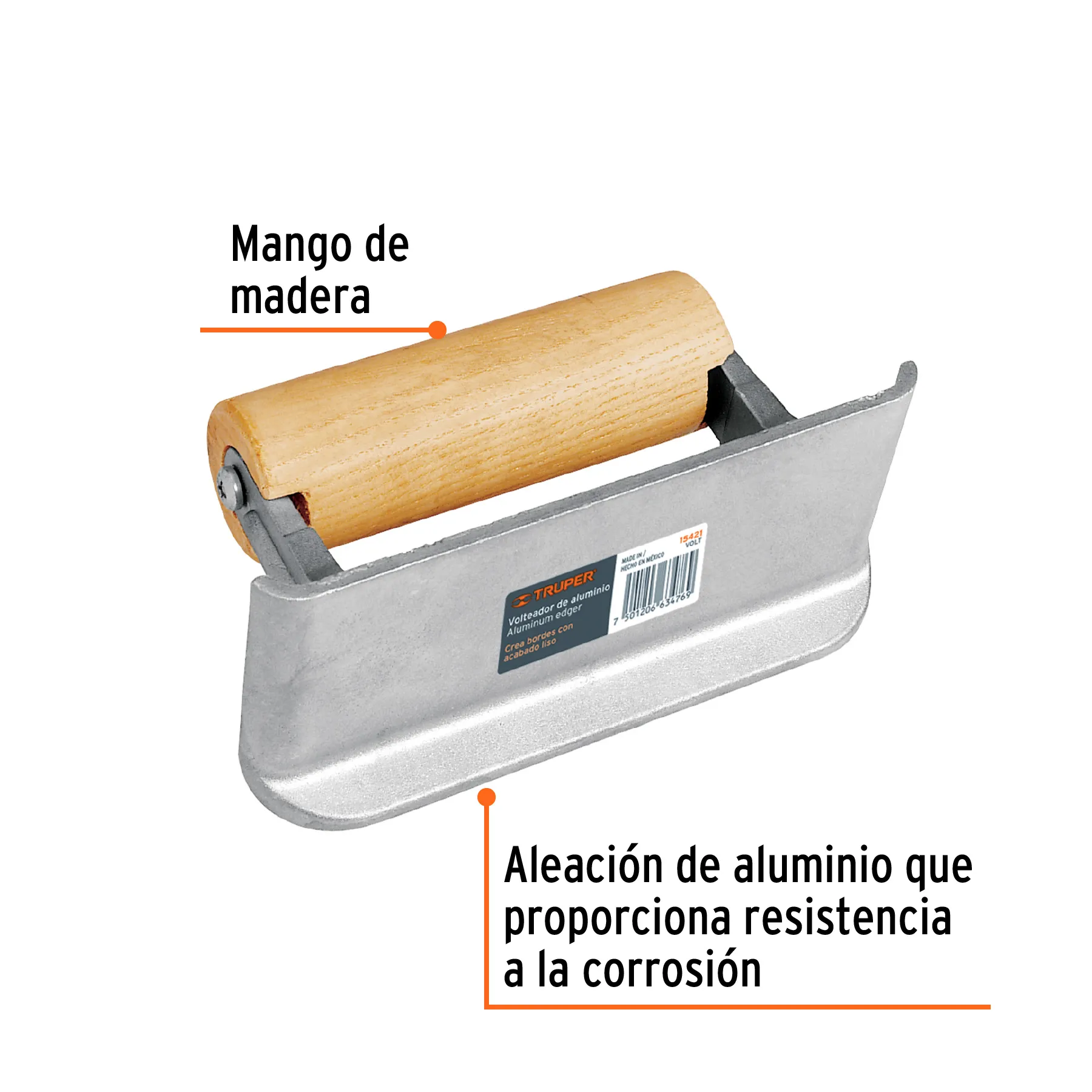Volteador de aluminio Truper