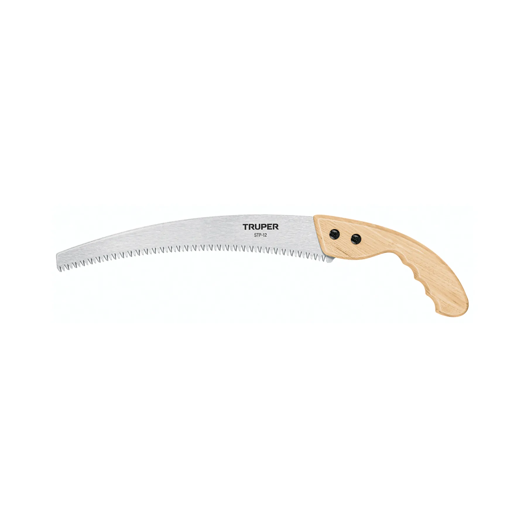 Serrucho de poda 12 " Truper Hoja curva Mango de madera