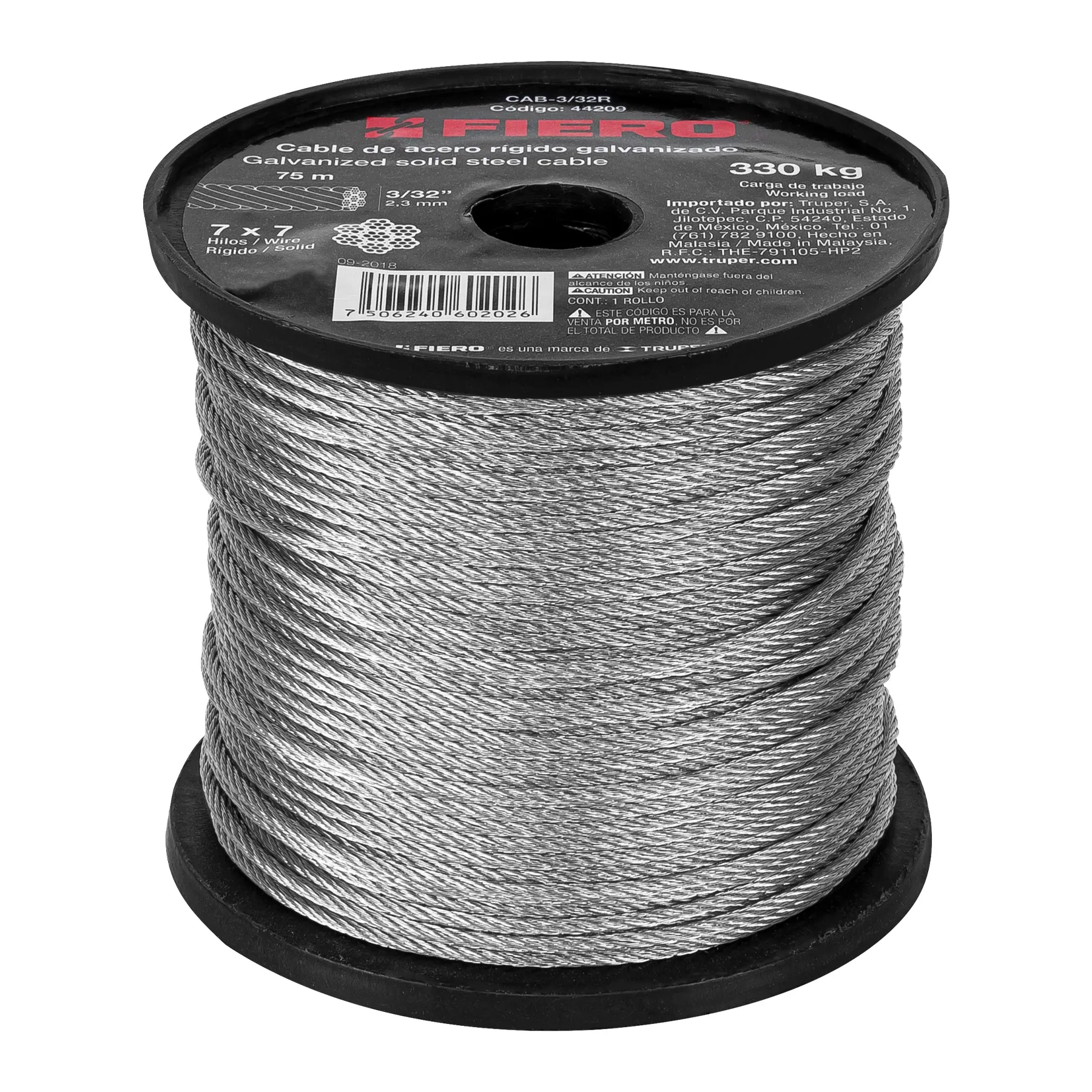 Cable de acero galvanizado