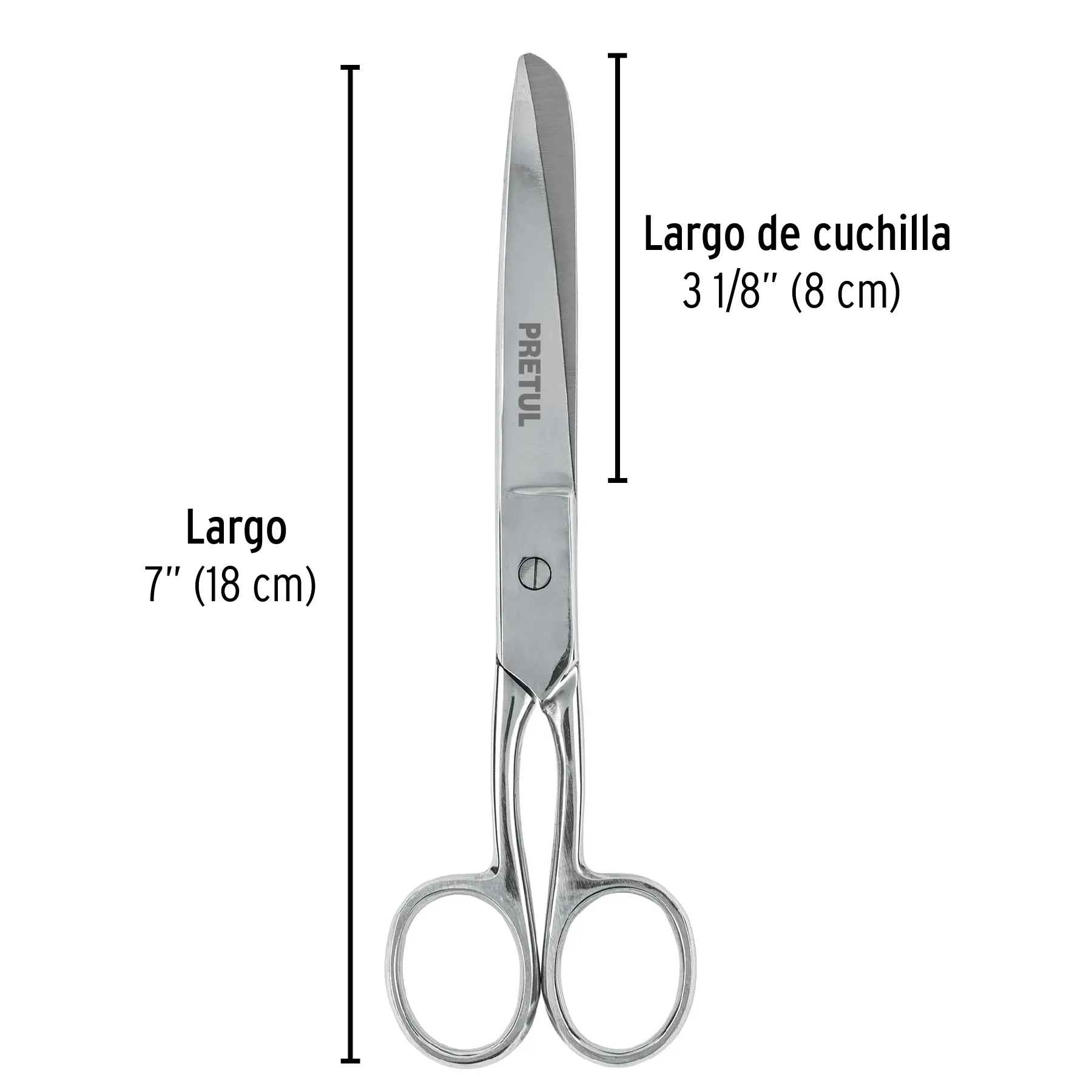 Tijeras 7 " (18 cm) Pretul Para costura