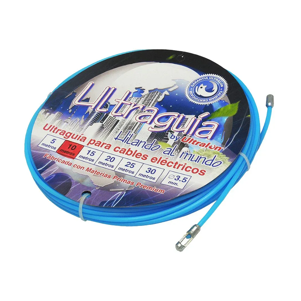 Guía para cable Azul 10 m Ultraguía Plástica