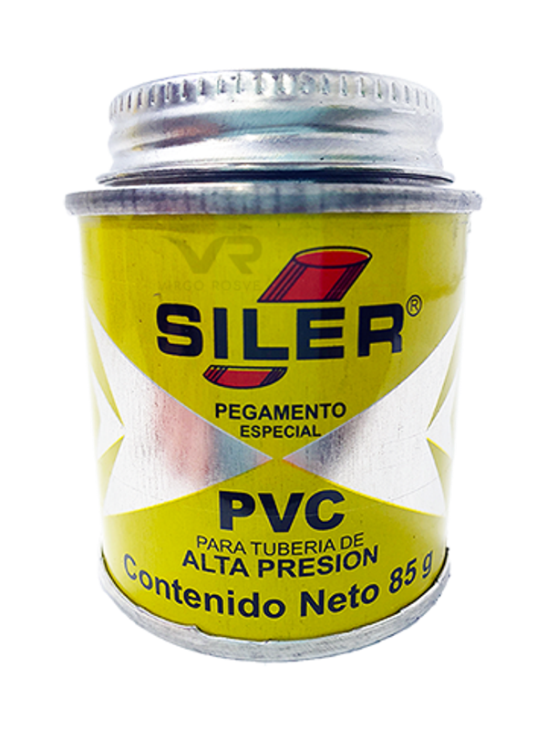 Pegamento para tubería Transparente 100 ml SILER Bote PVC