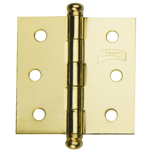 Bisagra rectangular Laton Phillips 3 " x 3 " Por caja (10 pz)