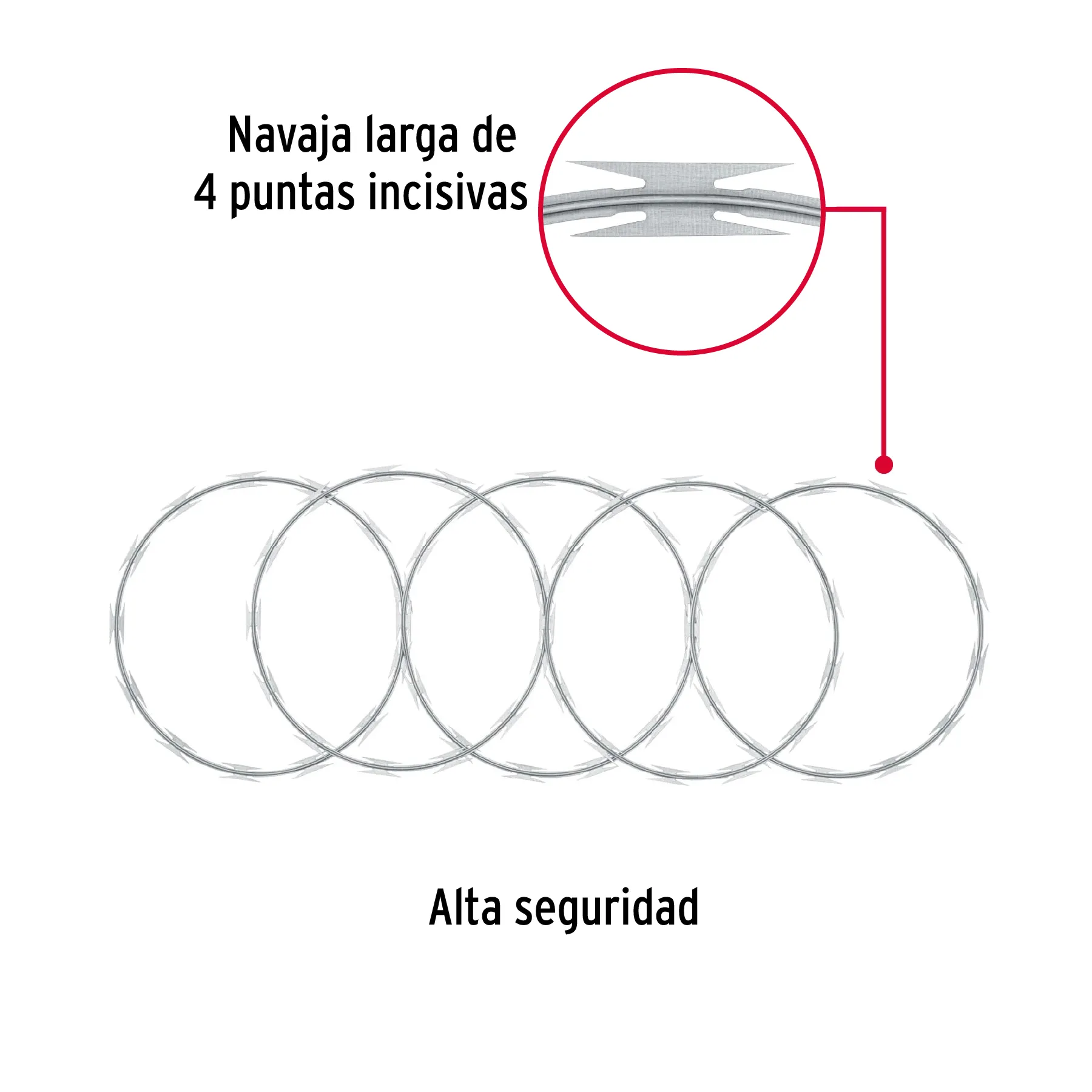 Concertina 8 m Truper Alta seguridad