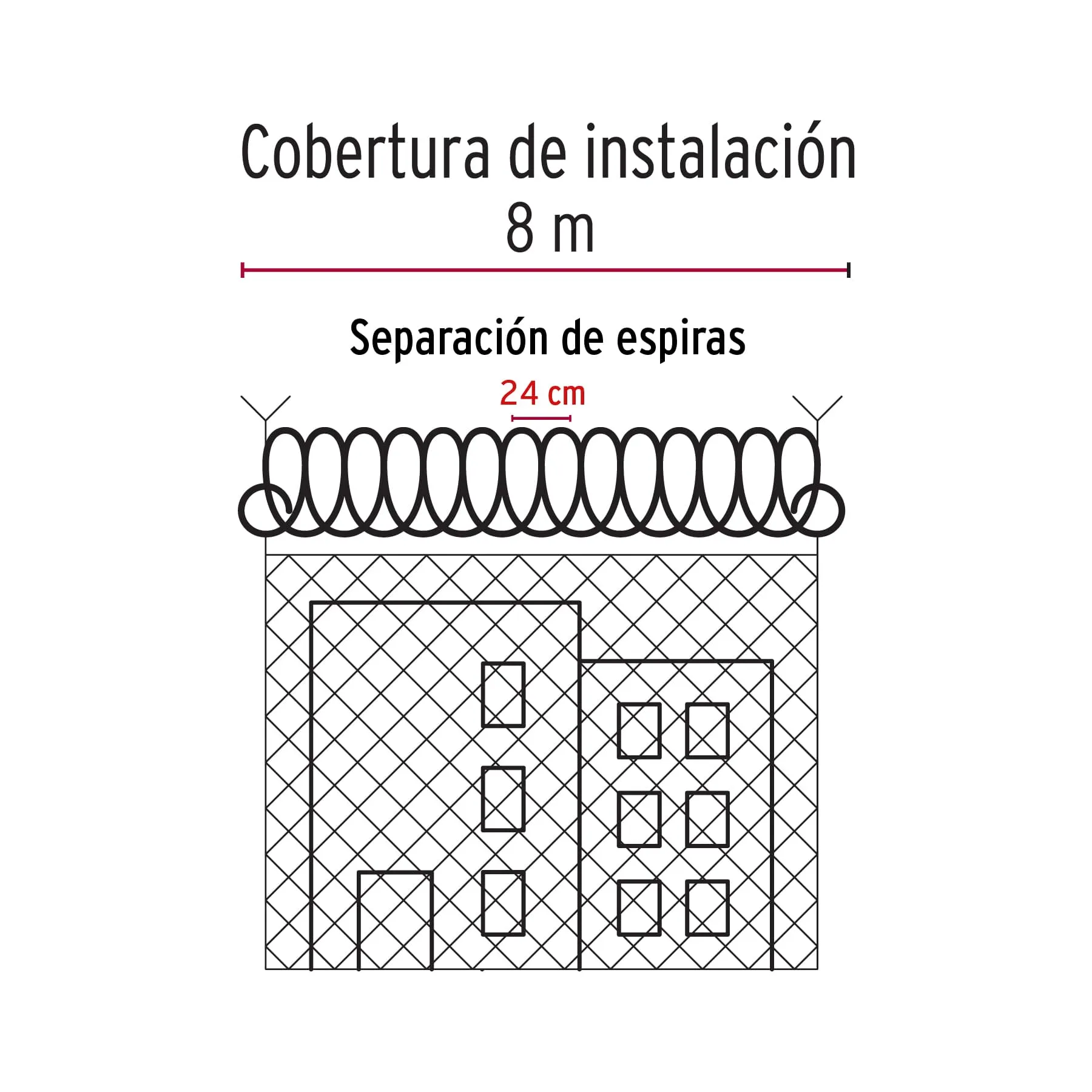 Concertina 8 m Truper Alta seguridad