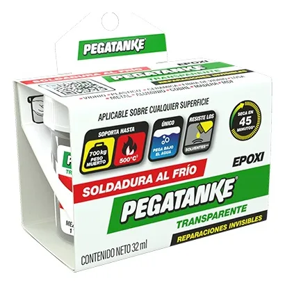 Adhesivo epóxico Transparente Pegatanke