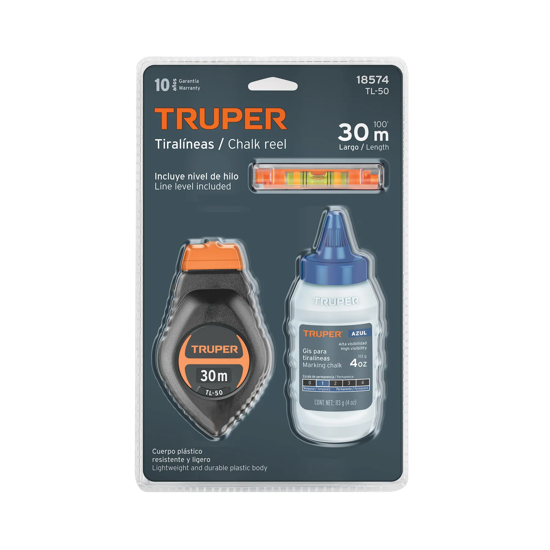 Tiralineas Con gis Truper Plastico