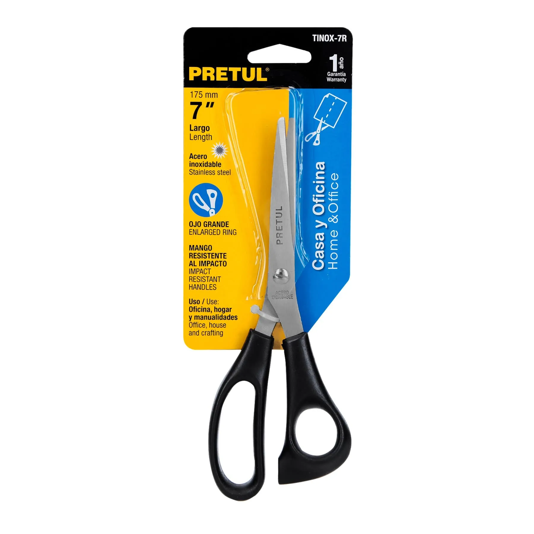 Tijeras 7 " (18 cm) Pretul Para casa y oficina